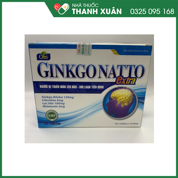 Ginkgo natto Extra hỗ trợ hoạt huyết não